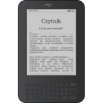 טאבלט עם ספר דיגיטלי המציג טקסט באנגלית