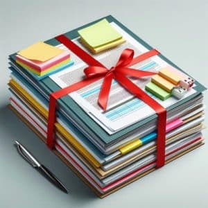 תצוגת ידיעון לימודים דיגיטלי אינטראקטיבי של דיגיטלר (Digitaler) על גבי טאבלט בסביבת ספרייה אקדמית.