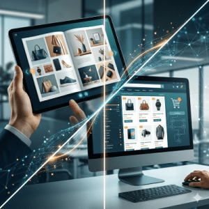 השוואה מקצועית בין קטלוג דיגיטלי מול חנות אונליין להגדלת מכירות – דיגיטלר (Digitaler)