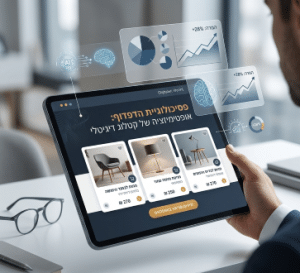 אופטימיזציה ועיצוב קטלוג דיגיטלי חכם מבית דיגיטלר (Digitaler) המציג נתוני המרה ובינה מלאכותית (AI)